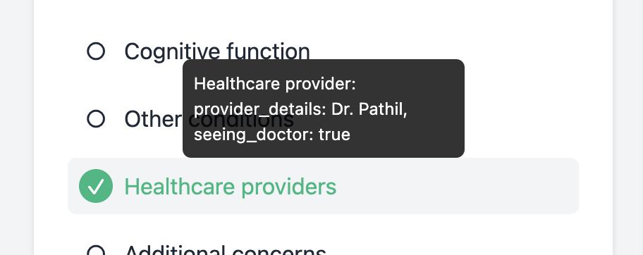 Hover feature demo